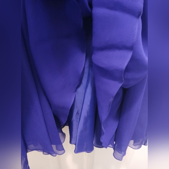 Isaacson's Lime Nite Vintage Purple Silver Silk Sequin 80s New Years Dress-12 - Picture 7 of 16